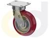 ZINC PLATED CASTERS - POLY ON ALUMINUM WHEELS
