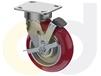 ZINC PLATED CASTERS - POLY ON ALUMINUM WHEELS