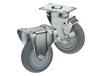 CASTERDEPOT TOP PLATE CASTERS - THERMO-RUBBER WHEEL - CAPACITIES UP TO 325 LBS.