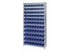 CHROME WIRE SHELVING UNITS WITH SHELF BINS