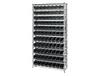 CHROME WIRE SHELVING UNITS WITH SHELF BINS