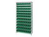 CHROME WIRE SHELVING UNITS WITH SHELF BINS
