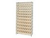 CHROME WIRE SHELVING UNITS WITH SHELF BINS