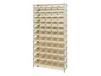 CHROME WIRE SHELVING UNITS WITH SHELF BINS