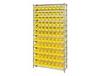 CHROME WIRE SHELVING UNITS WITH SHELF BINS