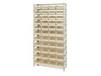CHROME WIRE SHELVING UNITS WITH SHELF BINS