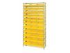 CHROME WIRE SHELVING UNITS WITH SHELF BINS