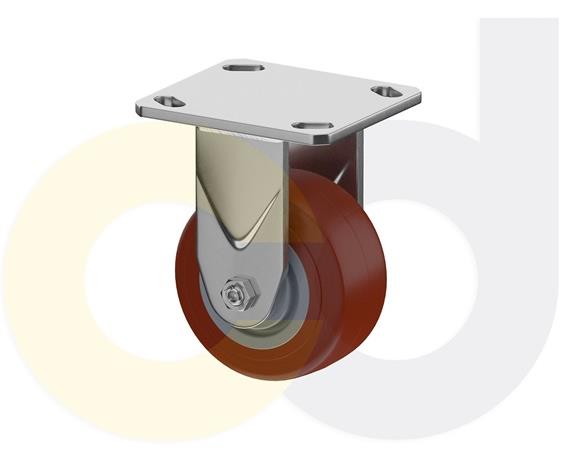 STAINLESS STEEL CASTERS - THERMO-URETHANE WHEELS