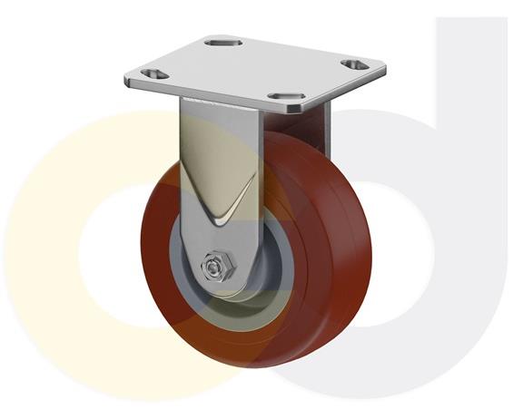 STAINLESS STEEL CASTERS - THERMO-URETHANE WHEELS
