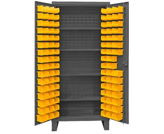 HEAVY DUTY STORAGE CABINETS WITH HOOK-ON BINS
