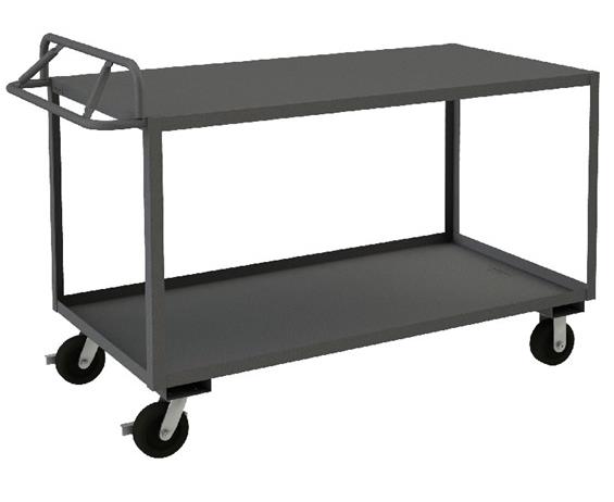 ROLLING STOCK CART WITH ERGONOMIC HANDLE