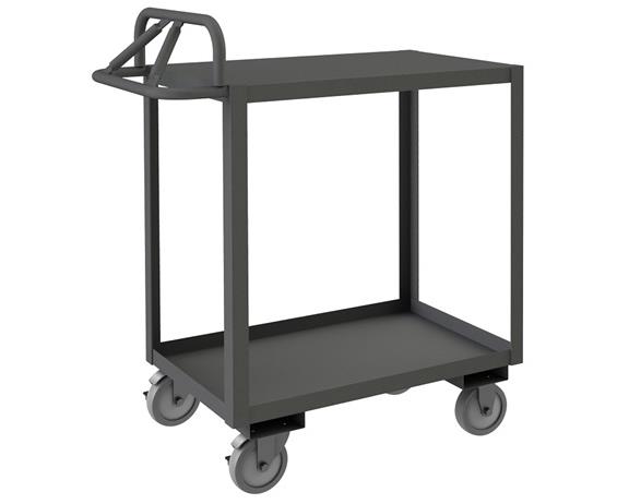 ROLLING STOCK CART WITH ERGONOMIC HANDLE