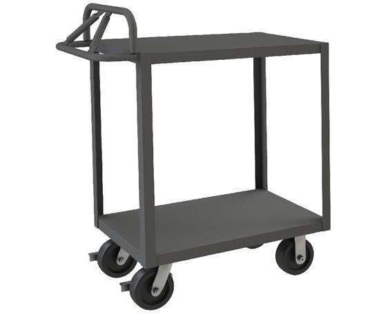 ROLLING STOCK CART WITH ERGONOMIC HANDLE