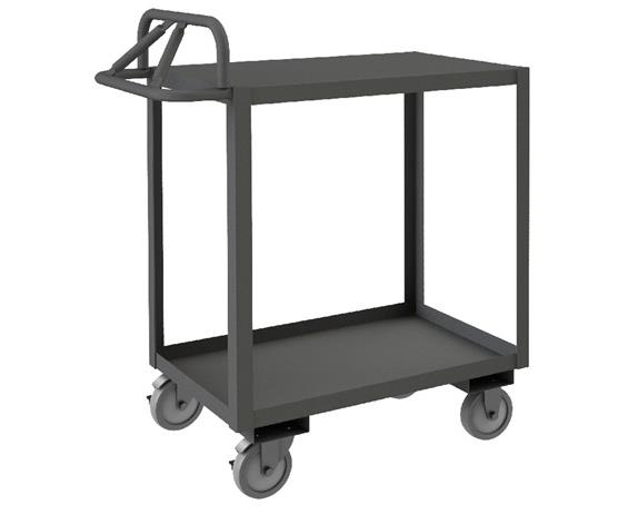 ROLLING STOCK CART WITH ERGONOMIC HANDLE