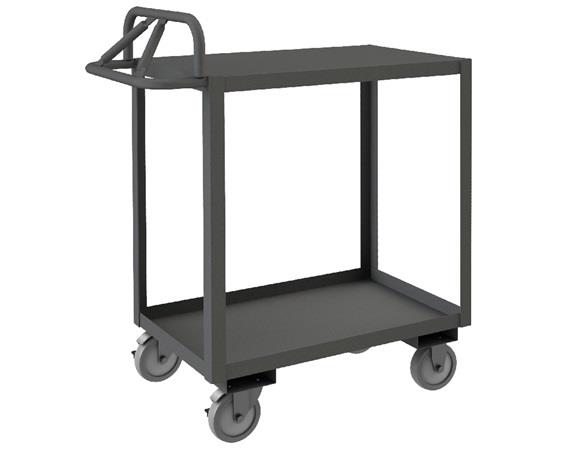 ROLLING STOCK CART WITH ERGONOMIC HANDLE