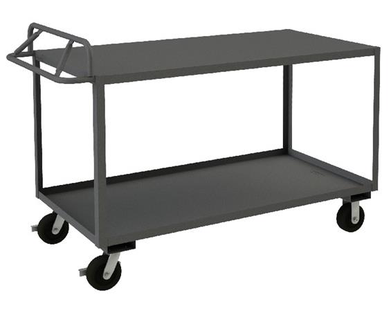 ROLLING STOCK CART WITH ERGONOMIC HANDLE