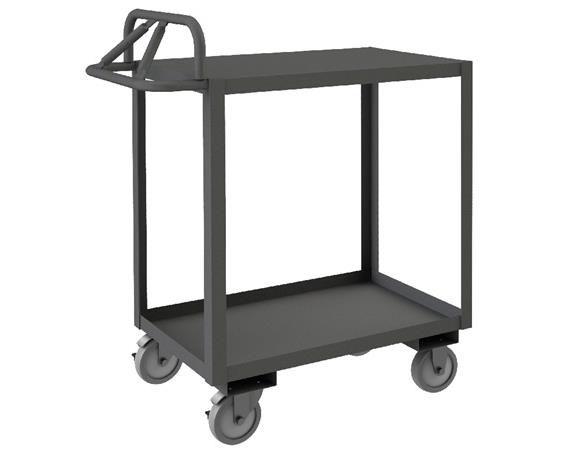 ROLLING STOCK CART WITH ERGONOMIC HANDLE