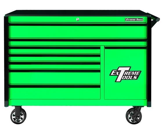 DX SERIES ROLLER CABINET WITH POWER TOOL DRAWER &amp; EXTREME POWER WORKSTATION® HUTCH