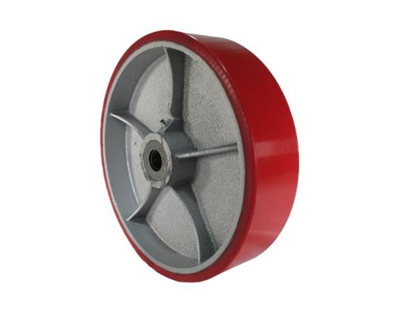 POLYURETHANE ON CAST IRON WHEELS