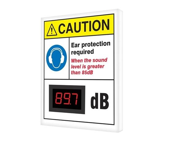 ELECTRONIC DECIBEL METER SIGNS
