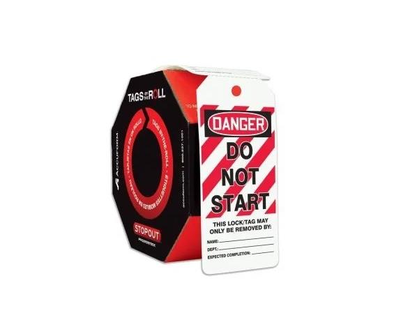 TAGS BY-THE-ROLL STOPOUT GENERAL SAFETY TAGS