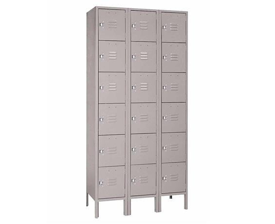 SIX TIER STEEL LOCKERS