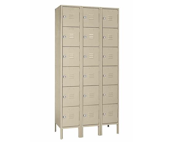 SIX TIER STEEL LOCKERS