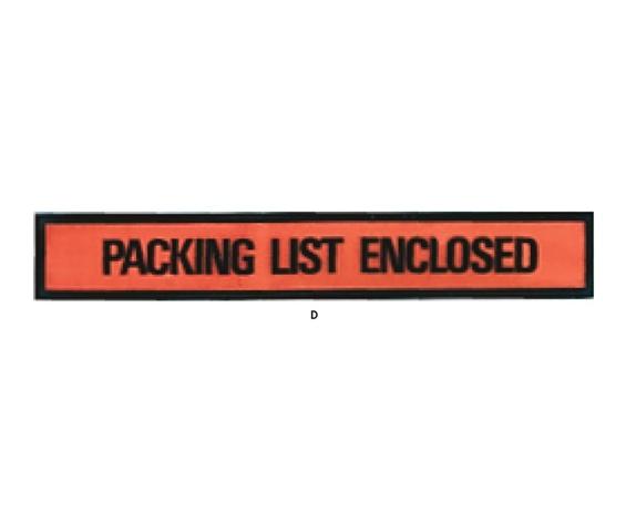 PACKING LIST ENVELOPES