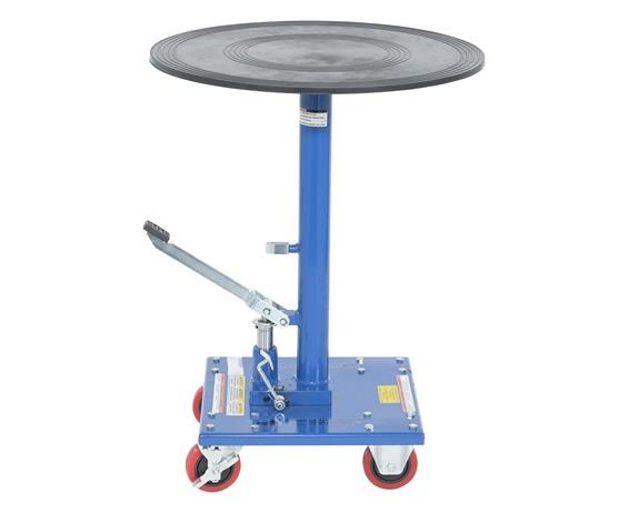 HYDRAULIC POST TABLES WITH ROUNDED TOPS