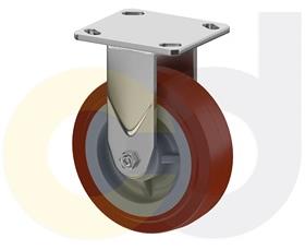 STAINLESS STEEL CASTERS - THERMO-URETHANE WHEELS
