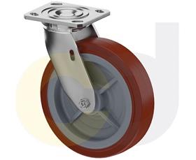 STAINLESS STEEL CASTERS - THERMO-URETHANE WHEELS