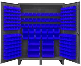 HEAVY DUTY STORAGE CABINETS WITH HOOK-ON BINS