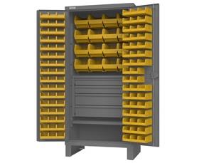 EXTRA HEAVY DUTY CABINET WITH HOOK-ON-BINS&#174;, SHELVES &amp; DRAWERS