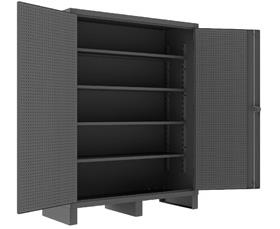 EXTRA HEAVY DUTY CABINET WITH PEGBOARD DOORS &amp; SHELVES