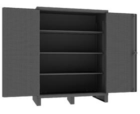 EXTRA HEAVY DUTY CABINET WITH PEGBOARD DOORS &amp; SHELVES