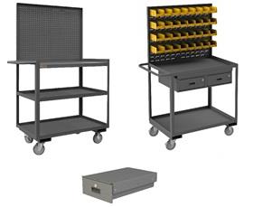 SHELF CARTS/WORKSTATIONS WITH PANELS