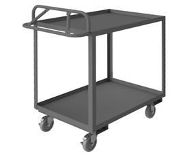 ROLLING STOCK CART WITH ERGONOMIC HANDLE