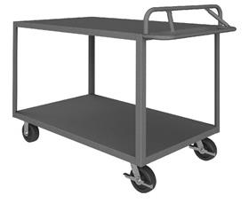 ROLLING STOCK CART WITH ERGONOMIC HANDLE