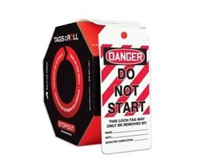 TAGS BY-THE-ROLL STOPOUT GENERAL SAFETY TAGS