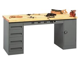 ELECTRONIC WORKBENCHES WITH MODULAR CABINETS
