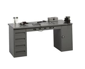 ELECTRONIC WORKBENCHES WITH MODULAR CABINETS