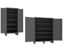 EXTRA HEAVY DUTY CABINET WITH PEGBOARD DOORS & SHELVES