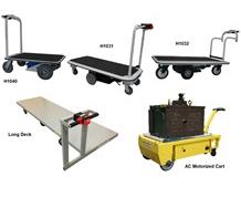PONY EXPRESS MOTORIZED PLATFORM CARTS FOR MATERIAL HANDLING