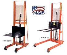 HYDRAULIC FOOT PUMP STACKERS